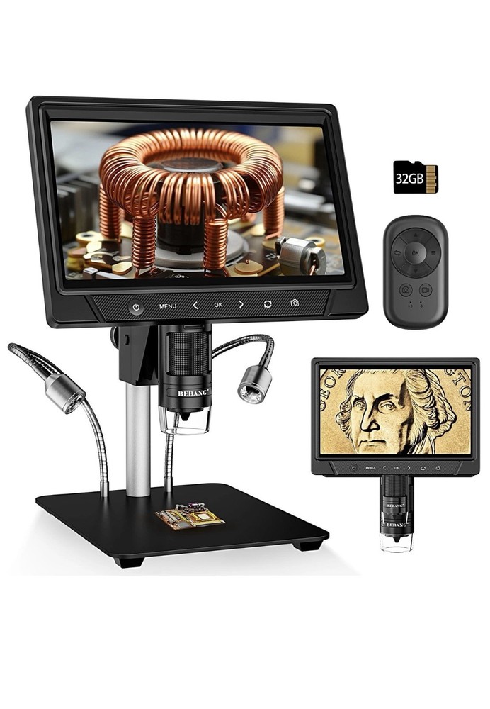 BEBANG 1200X Soldering 10.1" LCD Digital Microscope - HD Rotatable Screen
