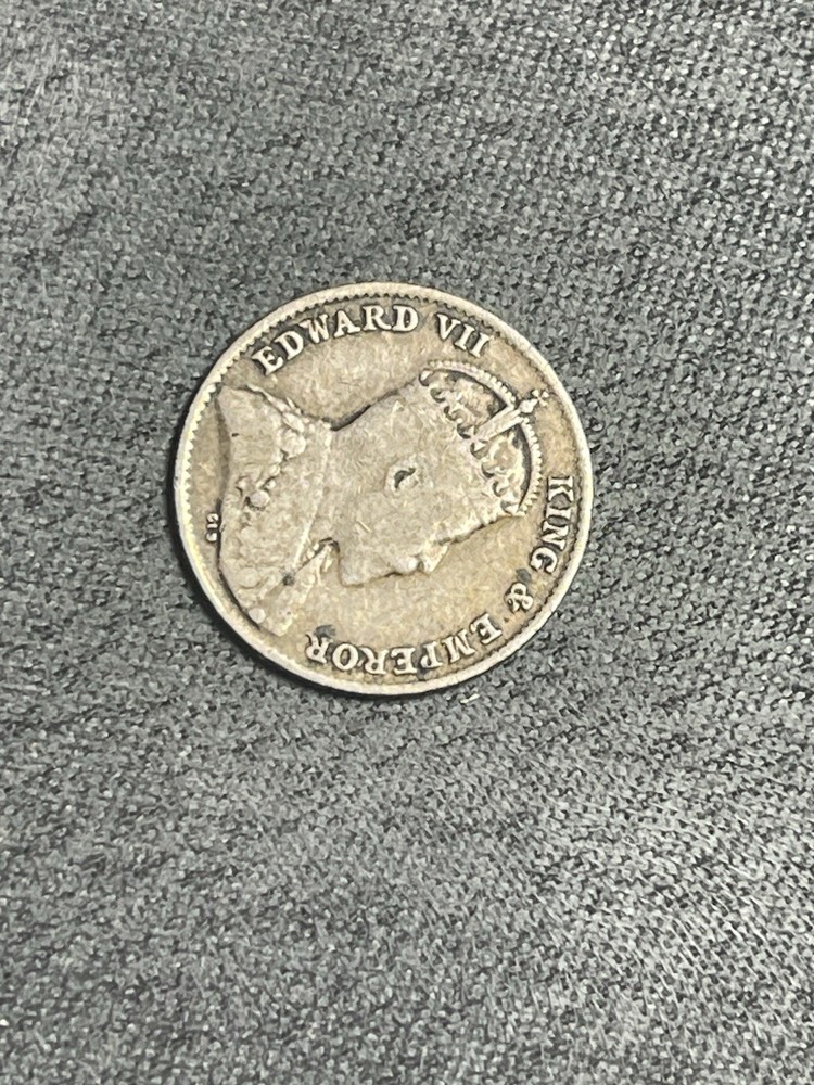 1903 STRAITS SETTLEMENTS FIVE CENTS 5C- SILVER (#315)