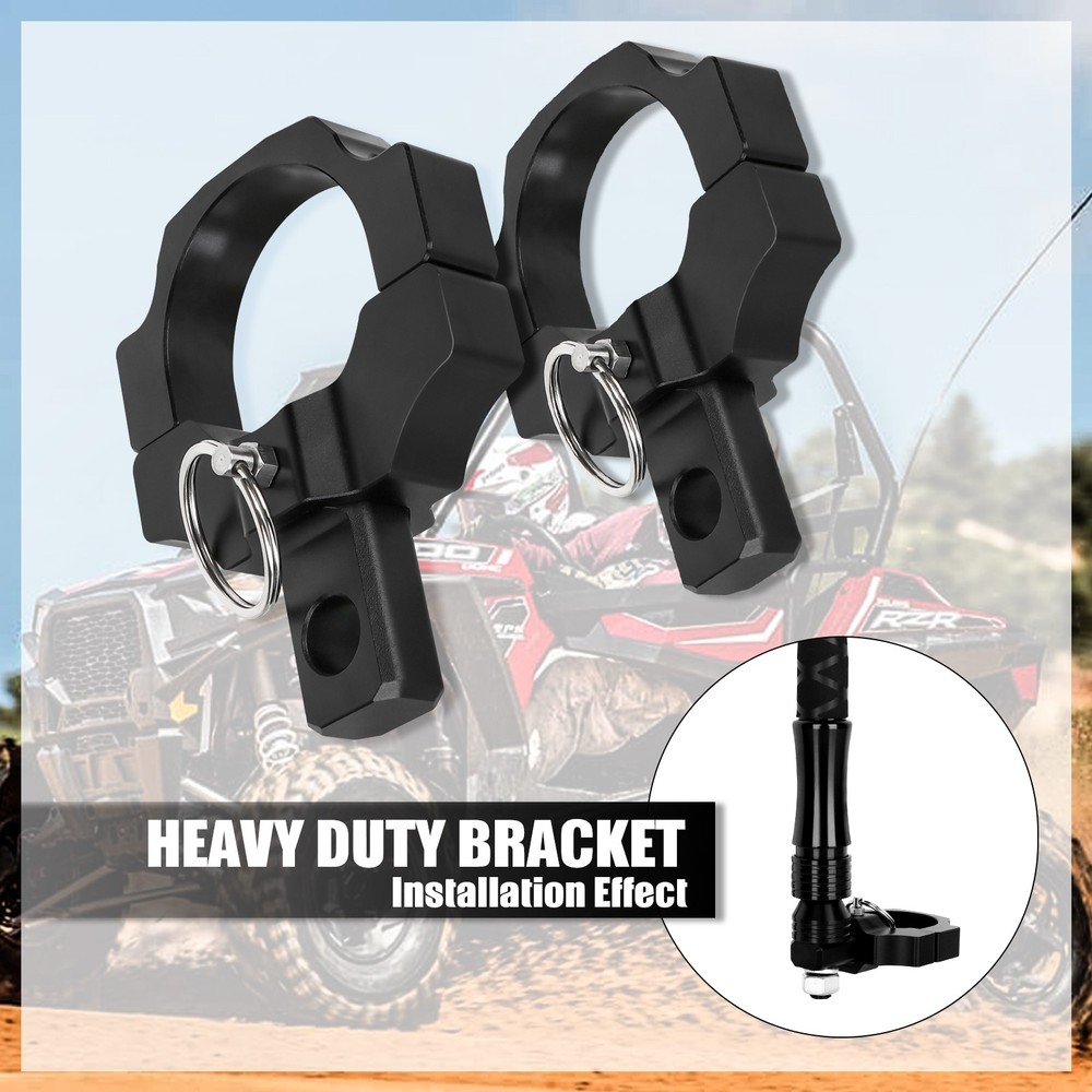 For Can-Am Maverick LED Whip Light Mounting Bracket 1.75-2" Roll Bar Mount UTV