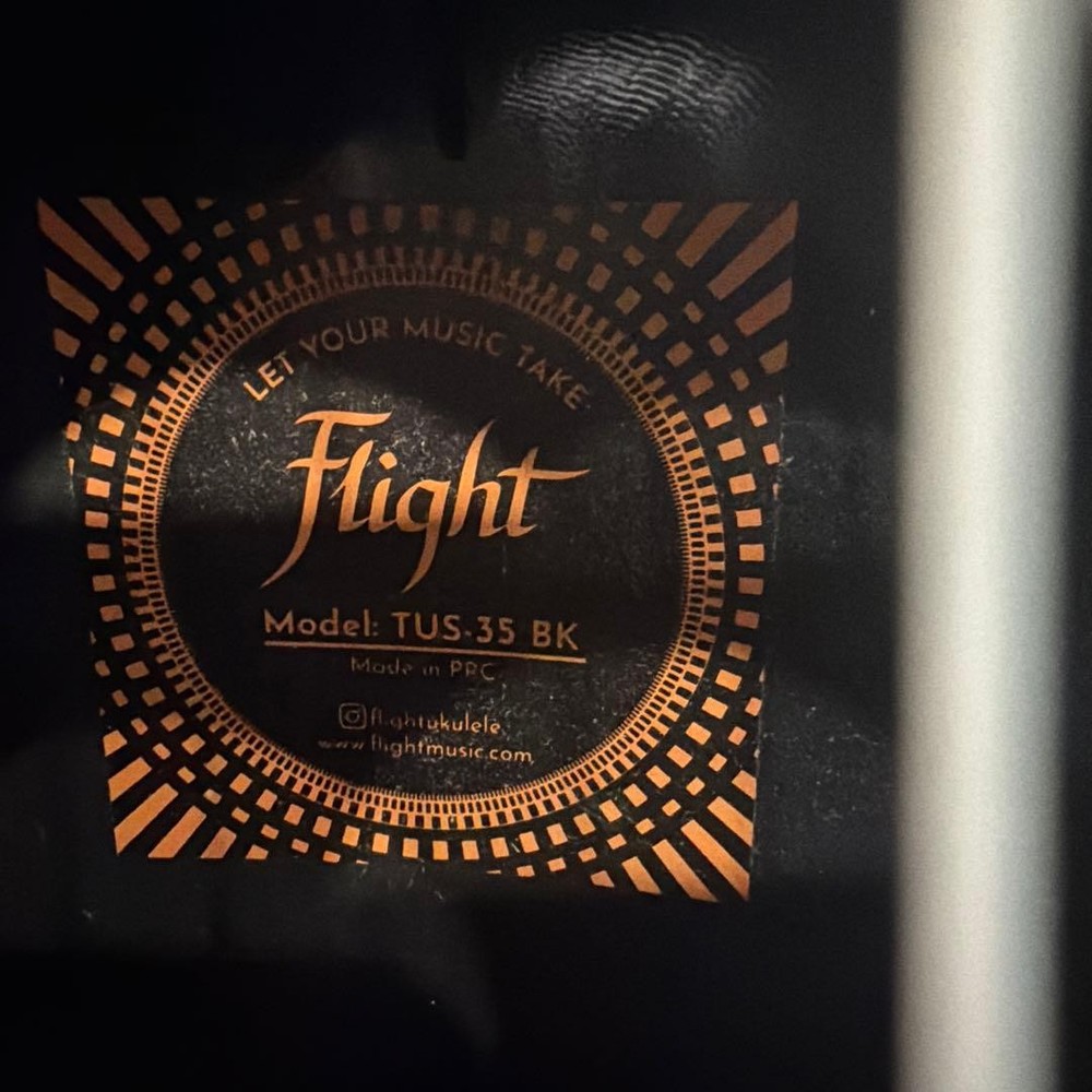 Flight Soprano Ukulele TUS-35 Black Black