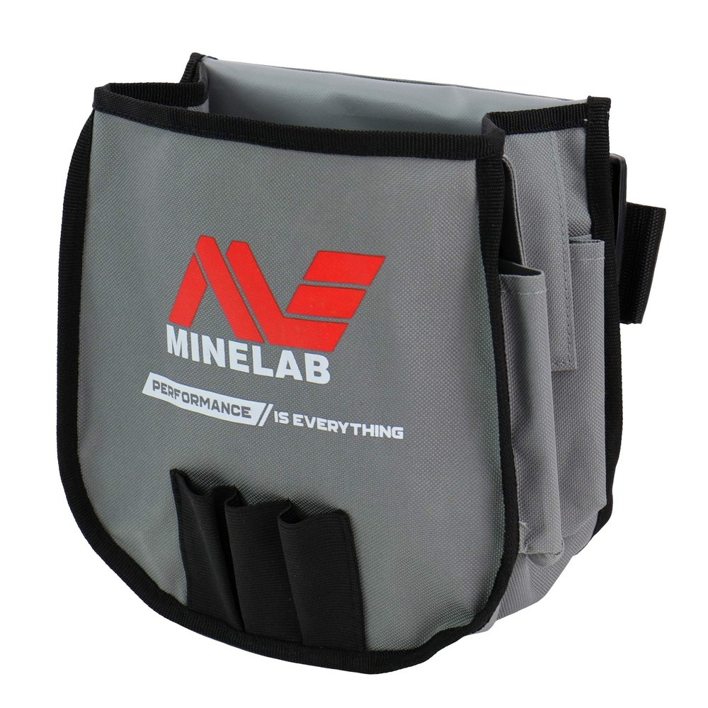 MINELAB Multi Pocket Finds Pouch with Secure Straps and Hard Shell