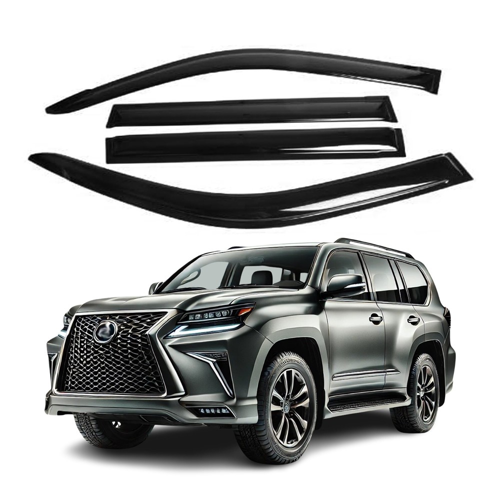 Fits Lexus GX460 2010-2023 Side Window Visor Sun Rain Deflector Guard Thickened