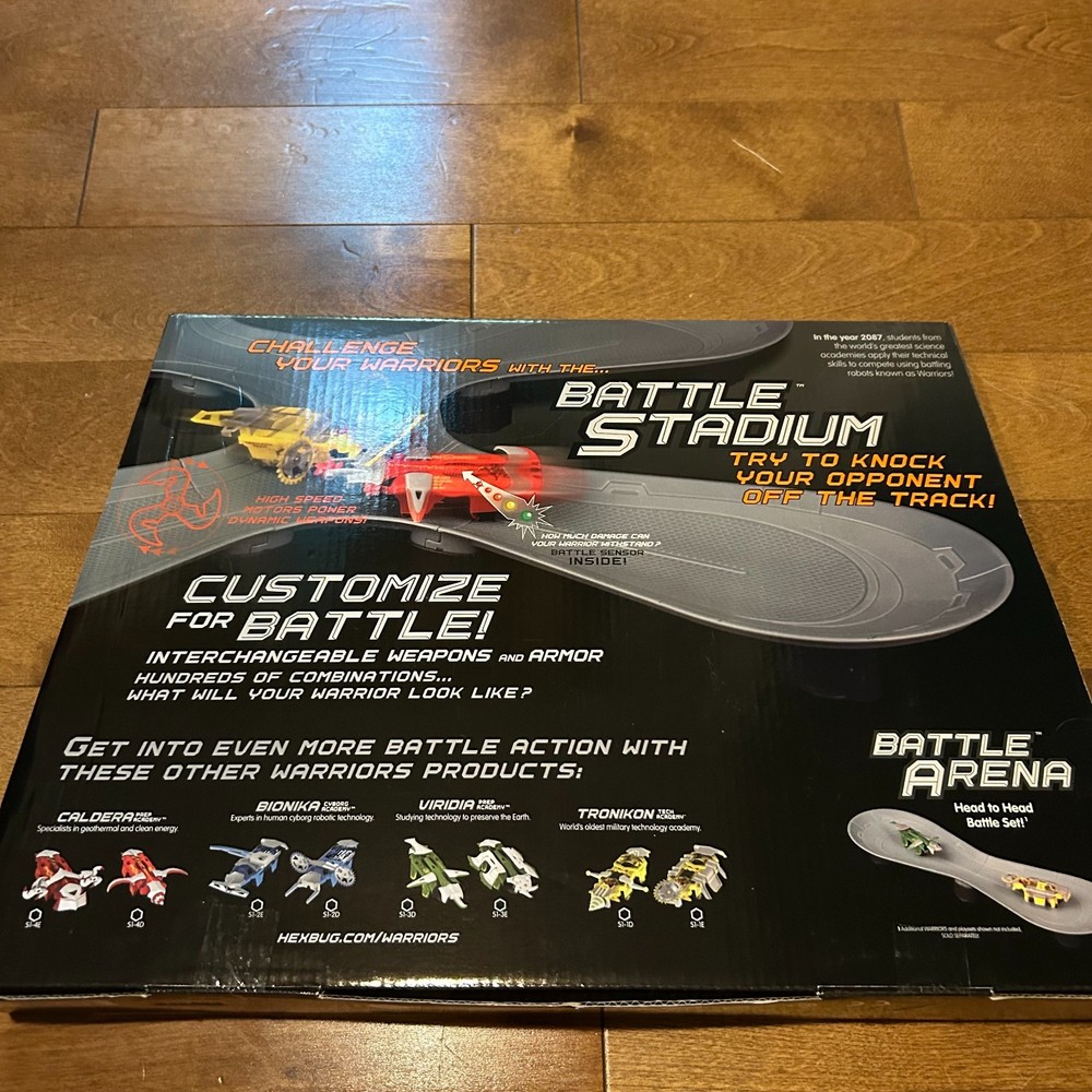 HEXBUG Warriors Battling Robots Battle Stadium with Caldera, and Tronikon