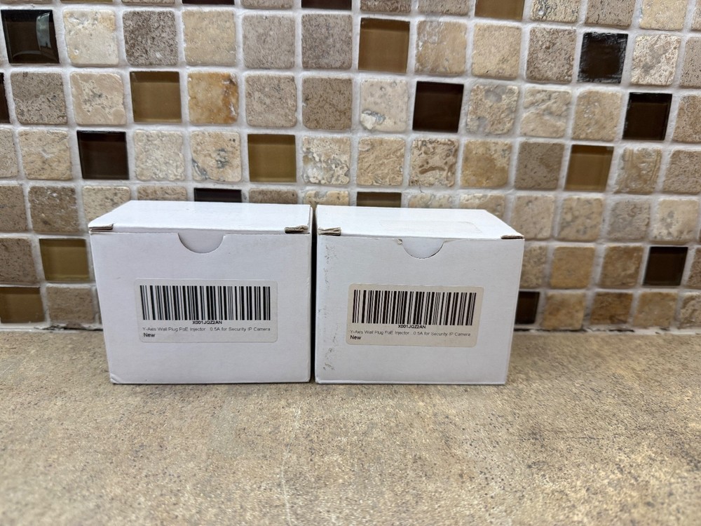 2 Pack 48V PoE Injector Wall Ethernet Adapter 802.3af Power Supply