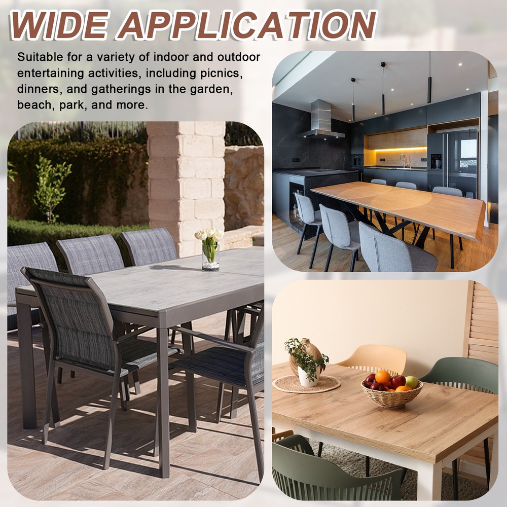 Fitted Tablecloth Fit 4ft Rectangle Table, Table Cover (48"x23", Dark Pink)