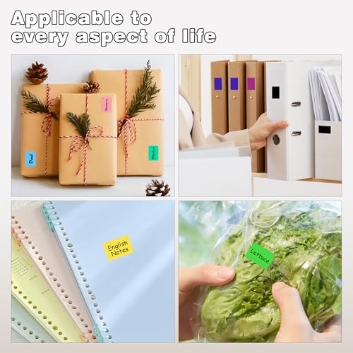 Pack of 1575 Rectangle Color Coding Labels,1/2" x 3/4" Rectangular 15 Colors