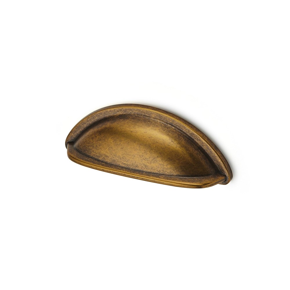 10 Pack 3" Drawer Pulls Vintage Antique Brass Cabinet Cup Pulls Kitchen Hardw...
