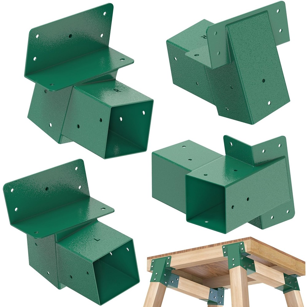 4Pack Deer Blind Brackets 4x4 Heavy Duty Deer Stand Bracket Compound Angle