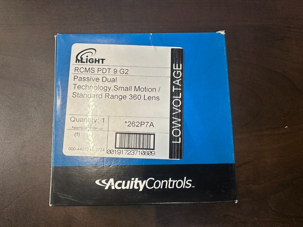 New! Acuity RCMS PDT 9 G2 Ceiling Sensor MNT Dualtech Small Motion Detect 360°
