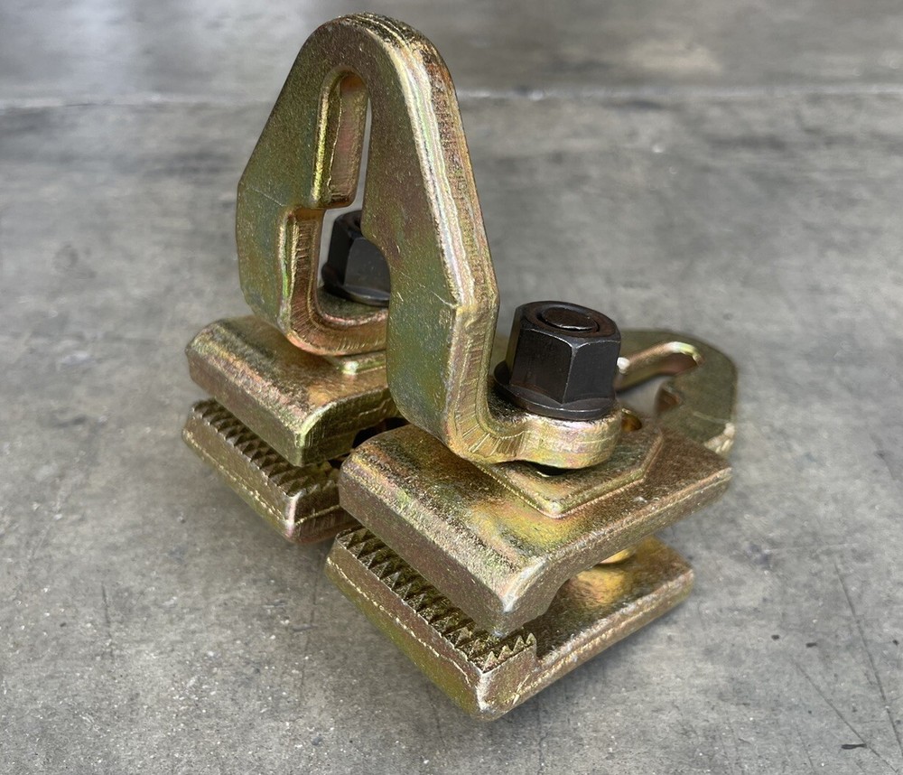 5 Ton Auto Body Frame Dent Puller Clamp H-D 2-way Single Rack Clamps Pulling