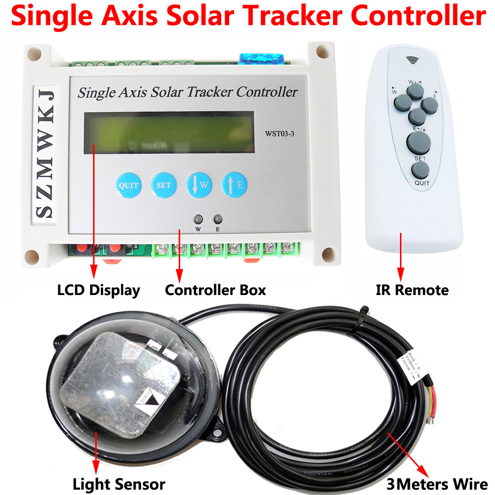 US Single Axis Solar Panel Tracking Tracker Controller W/ Relay Extension Module