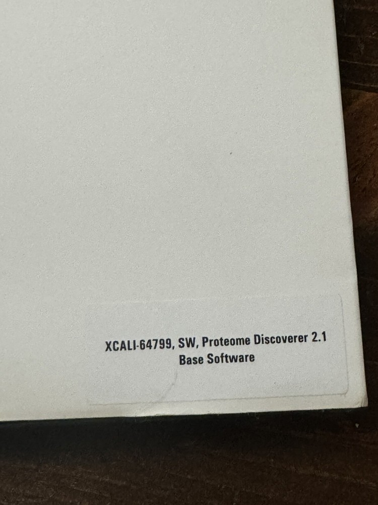 Thermo Scientific Proteome Discoverer 2.1 Base XCALI-64799 Software