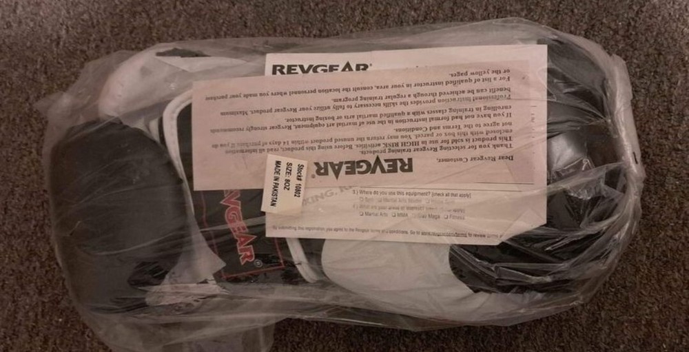 Revgear Executive Leather Boxing Gloves 8 oz