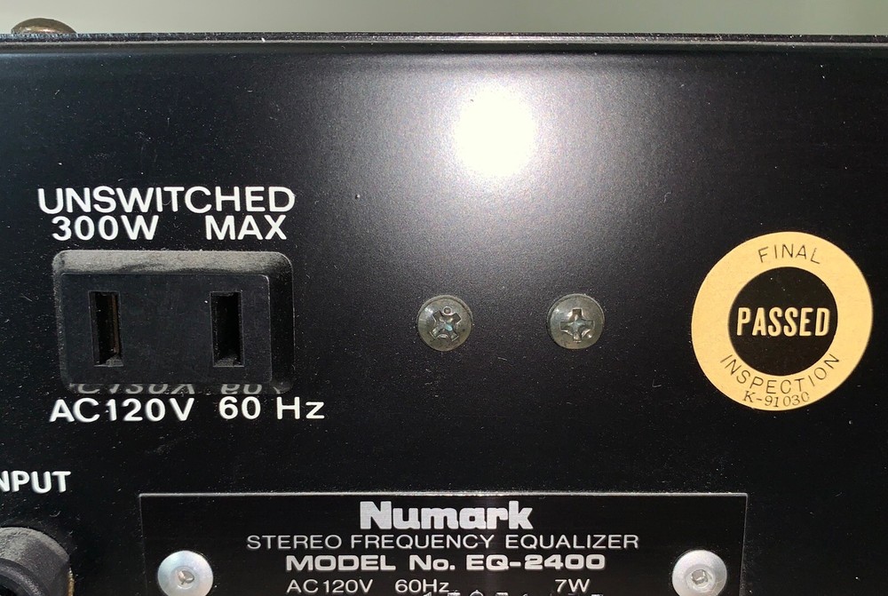 Numark Model EQ-2400 10-Band Stereo Graphic Equalizer (Black)