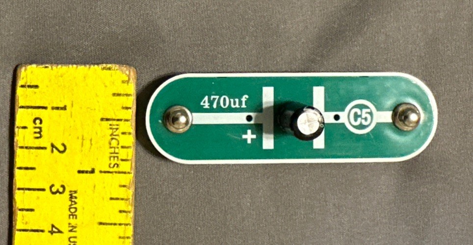Snap Circuits Elenco C5 Slide Switch 470uF Capacitor