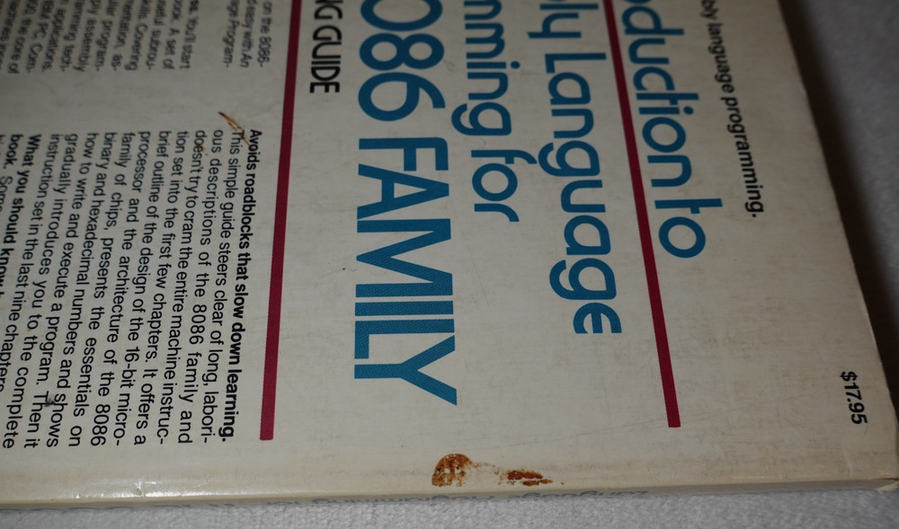 Introduction to Assembly Language Programming for 8086 Family Skinner 1985 Book