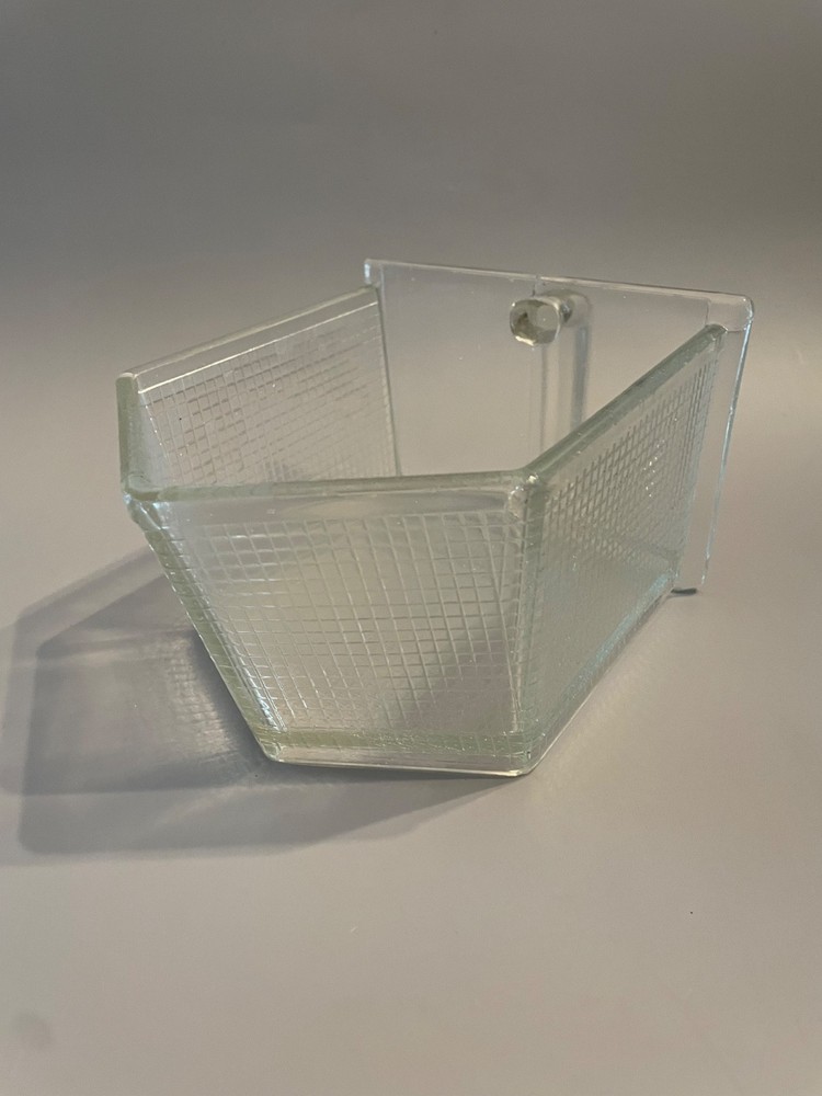 Large Glass Scoop Hoosier Cabinet Schutte Checkered Pattern