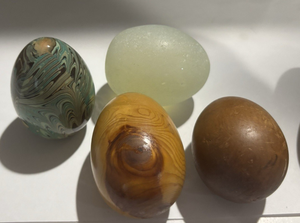 Marble Onyx Stone Eggs lot and more