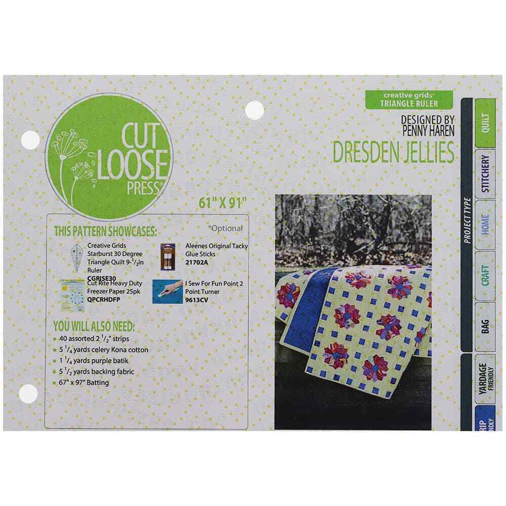 Cut Loose Press, Dresden Jellies Pattern