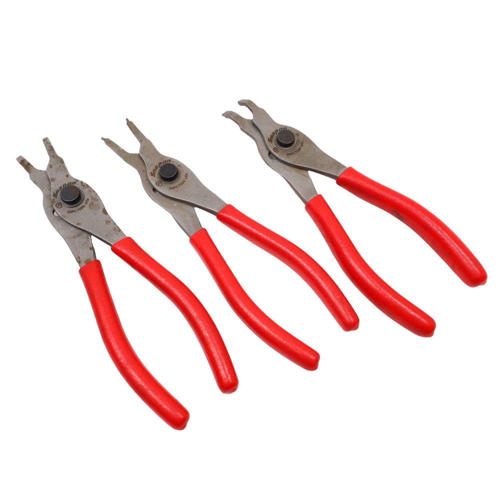 Snap-on Tools SRPCR107 7-Piece Snap Ring Pliers Set - Red