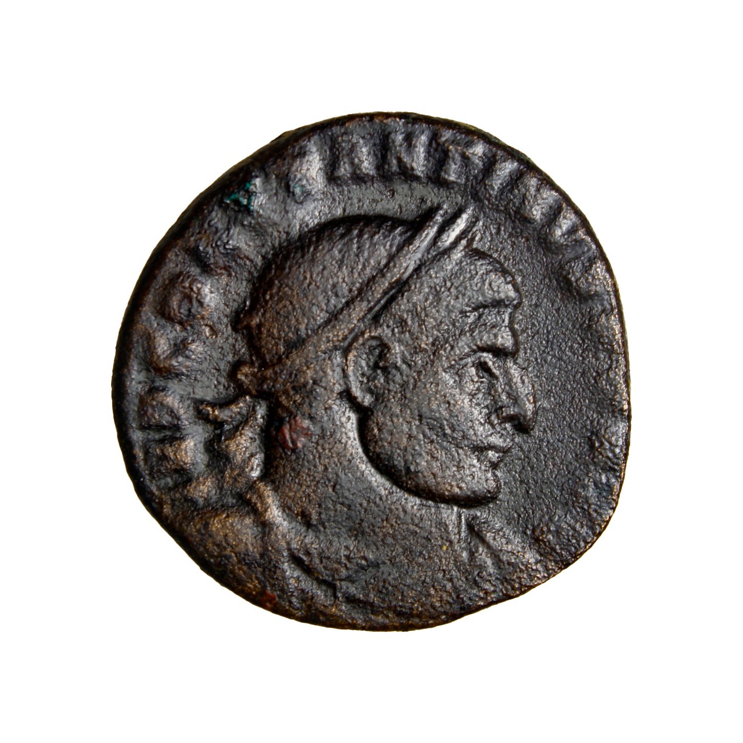 RARE ARLB Constantine I. A.D. 307 AE follis Sol Arles in France Roman Coin