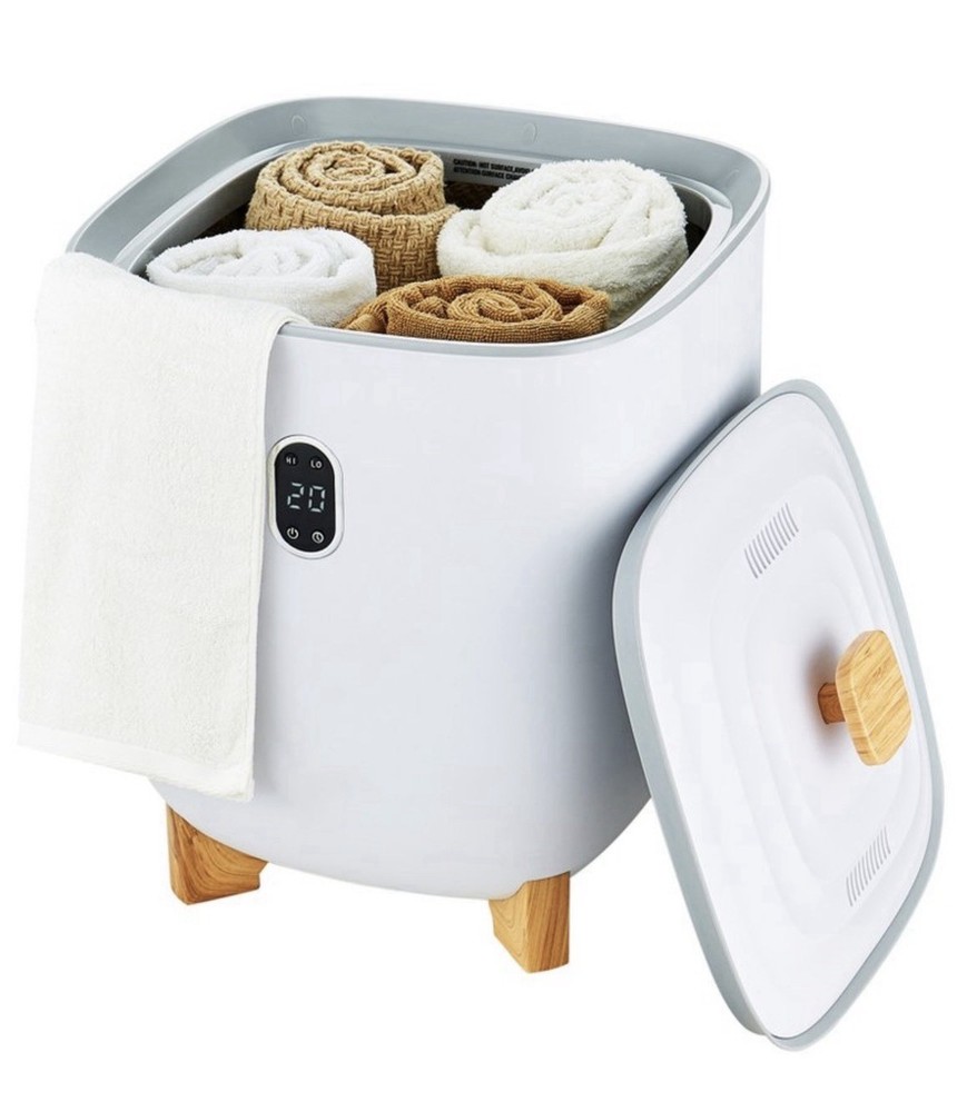 VEVOR 25L Towel Warmer Bucket with LED Display Timer & Temperature Setting Gray