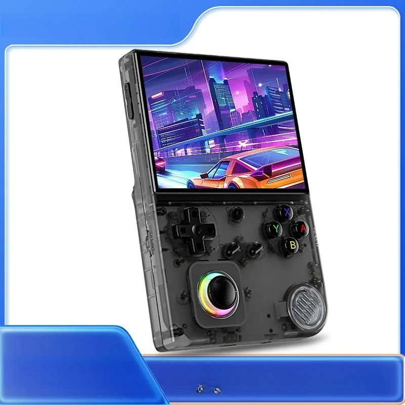 Handheld Game Console 4'' IPS Screen Video Output Joystick RGB Lighting Effect