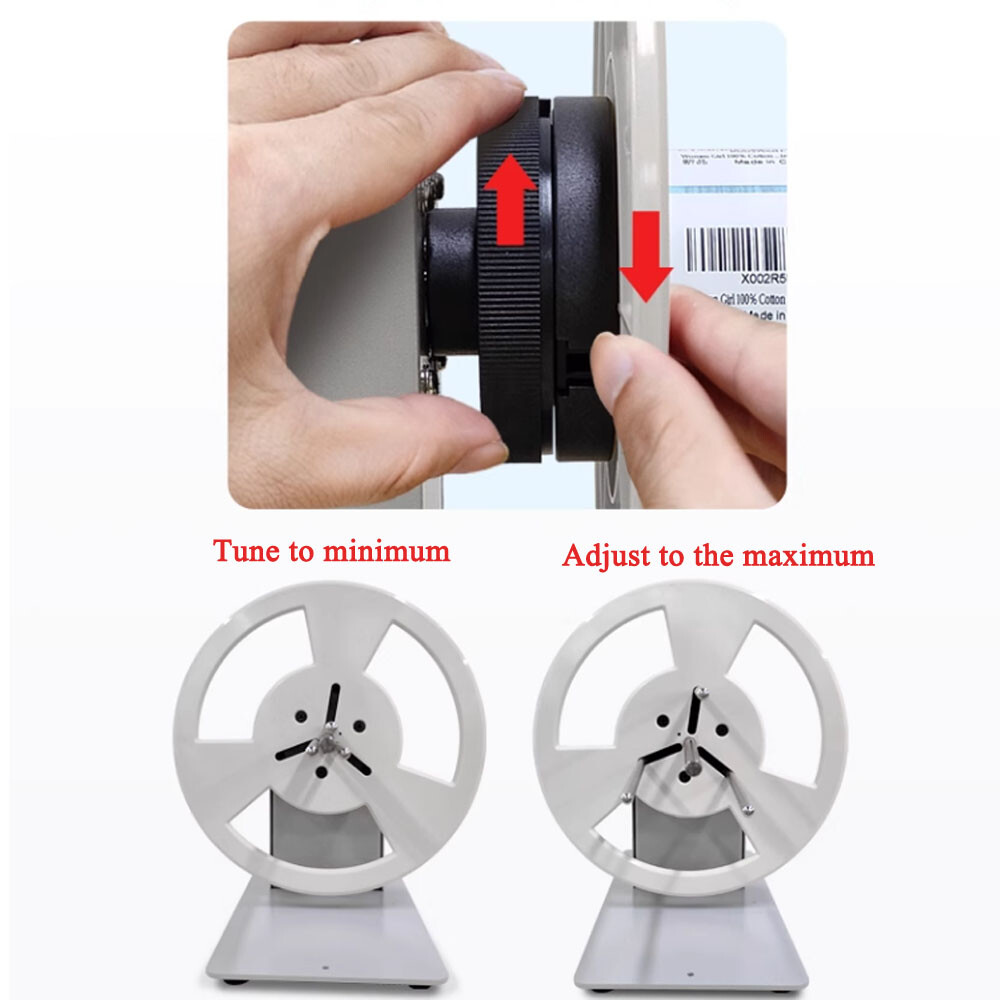 Automatic Label Rewinder Adjustable Speed Two-way Rewinding Label Machine New