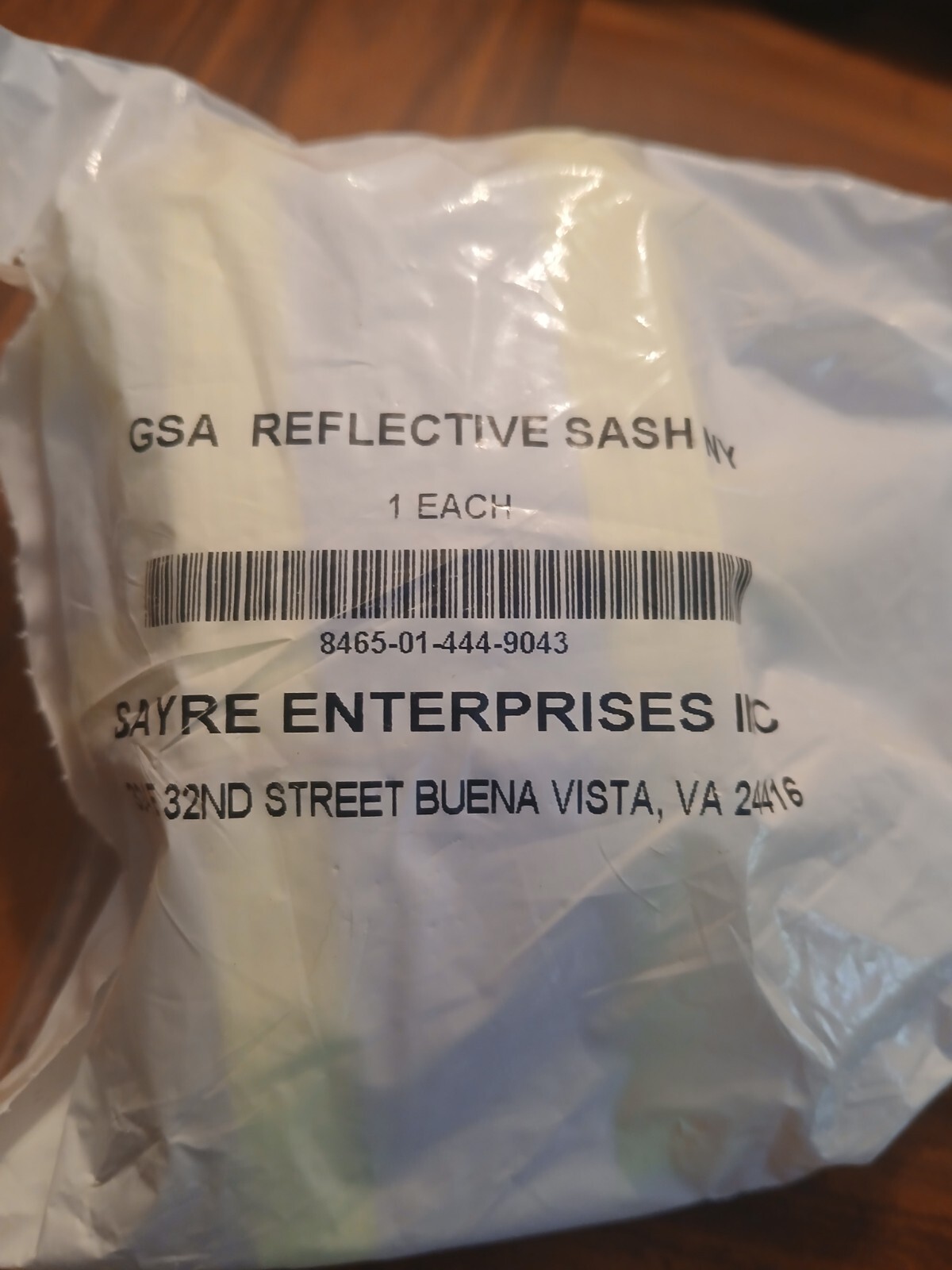 2 Pc Yellow Reflective Sash with Adjustable Visibility Belt Safety Strap(24-1902