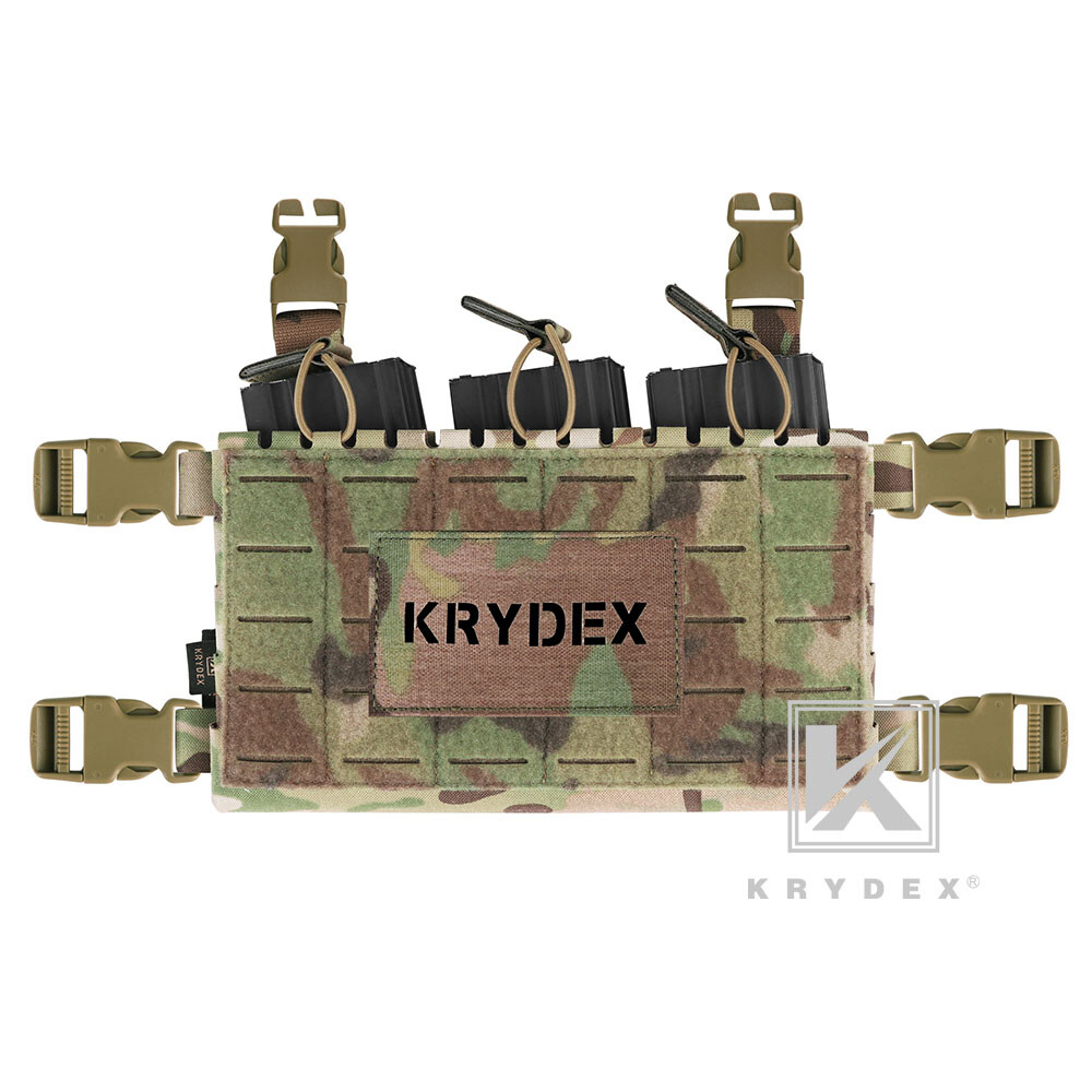 KRYDEX MK5 Tactical Placard Front Panel & Removable Buckle Laser Cut MOLLE