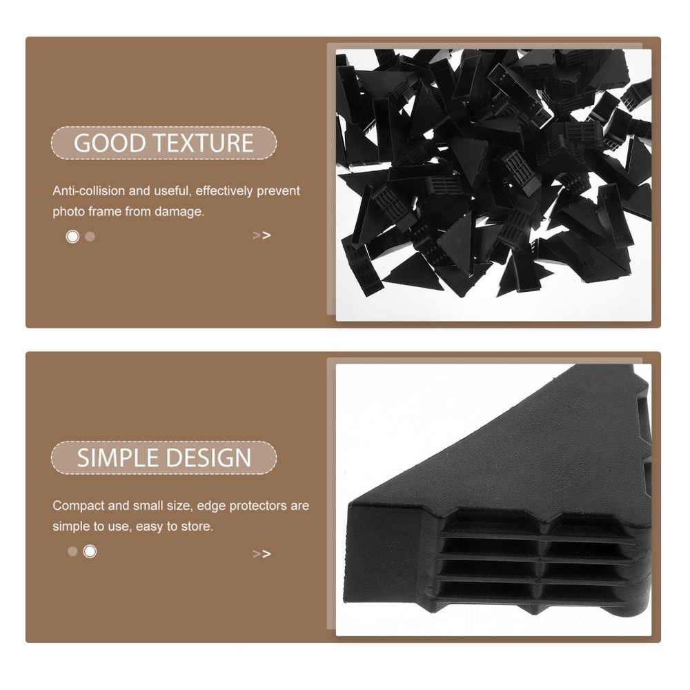 100 Pcs Corner Protector Guards Plastic Packaging Edge Protectors Cabinet