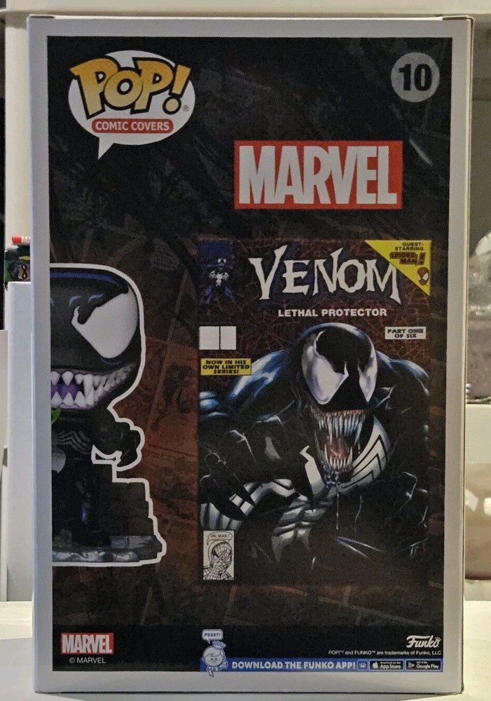 Funko Pop Comic Covers 10 Venom Lethal Protector Marvel PX Previews Exclusive