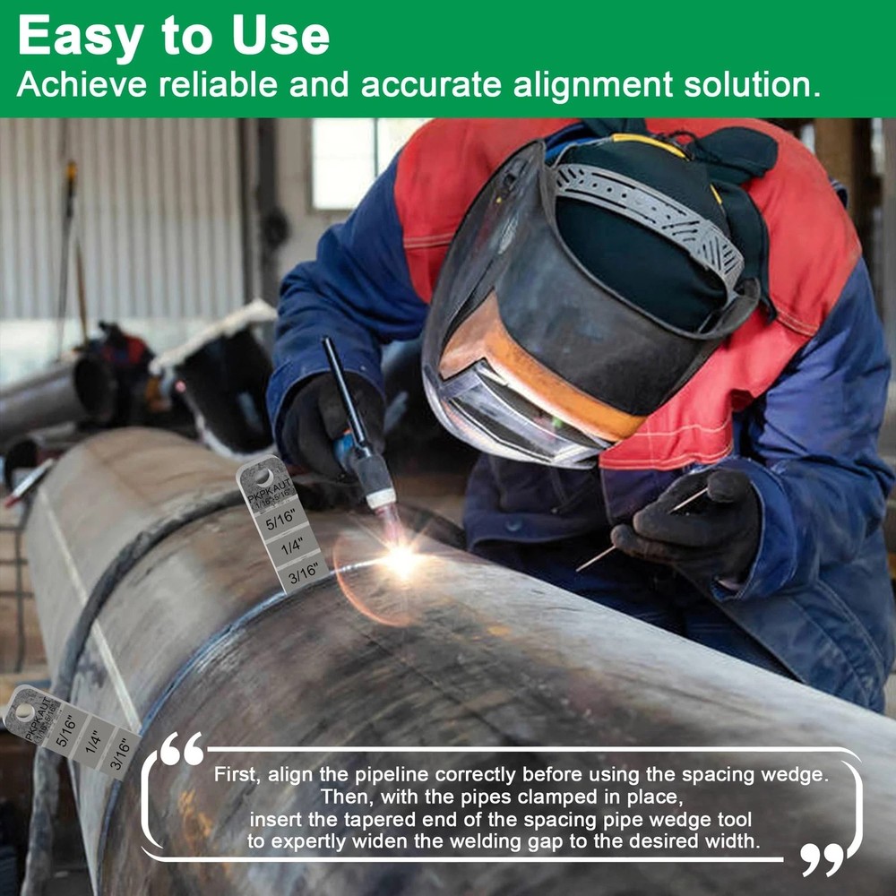 4" Pipe Spacer Wedge 2PCS for Pipe Welding Fitting Tools Flange Wedge