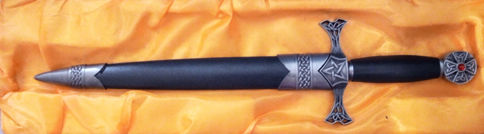 Celtic Athame with Pentacle Dagger Wiccan Pagan Ritual Athame with Rigid Sheath