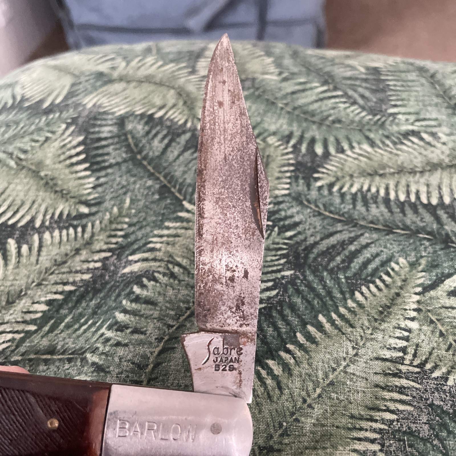 1970s Vintage 1 Blade ** SABRE - 629 *** Large Barlow Pocket Knife JAPAN