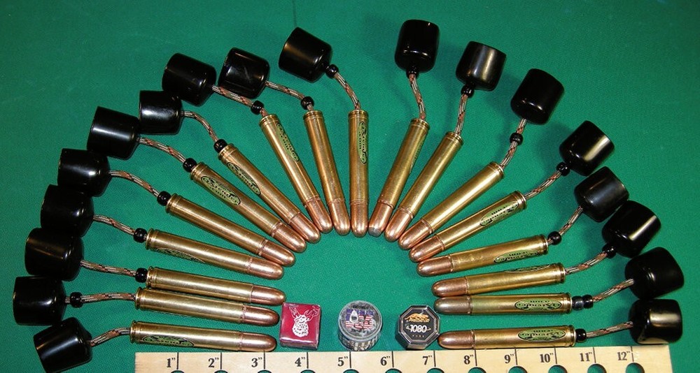 #8245-ROUND/HEX 1-Shell pool cue chalk holder (458-WIN-MAG case)