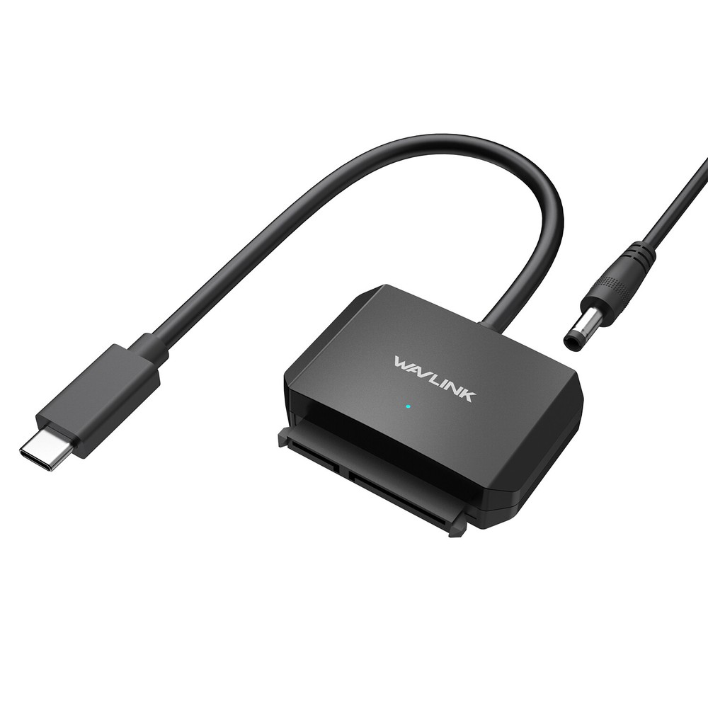USB-C to SATA Adapter 5Gbps HDD/SSD Reader 2.5/3.5" Drives Plug & Play Power