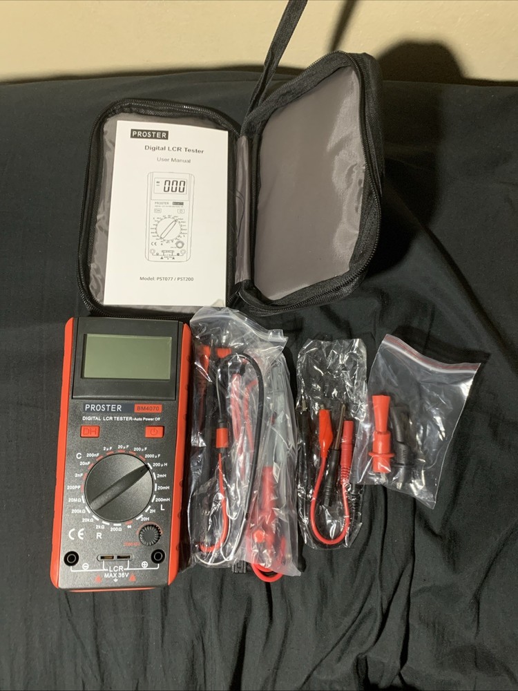 Proster LCR Tester - Capacitance Resistance Inductance Digital Multimeter BM4070