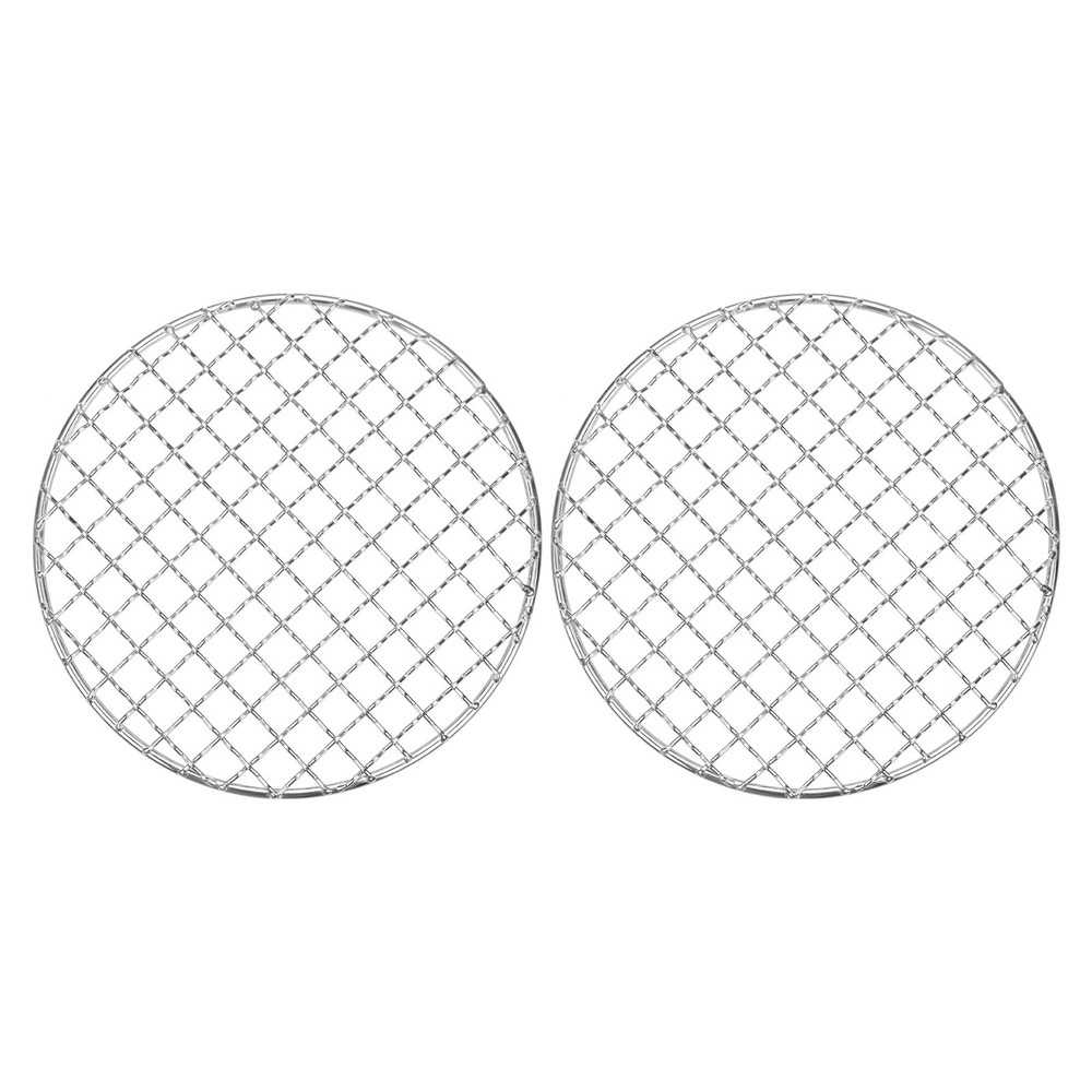 2-Pack Cooling Rack, 6" Round Stainless Steel Baking Rack [Silver]