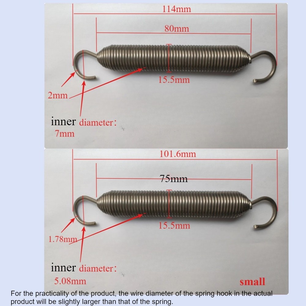 Custom springs (one of each)