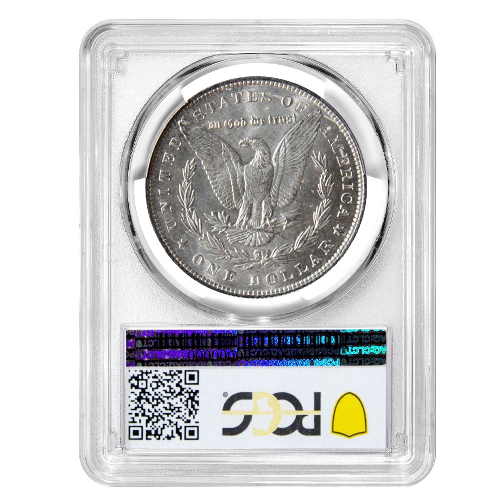1896 $1 Morgan Silver Dollar PCGS MS65 Blue Label