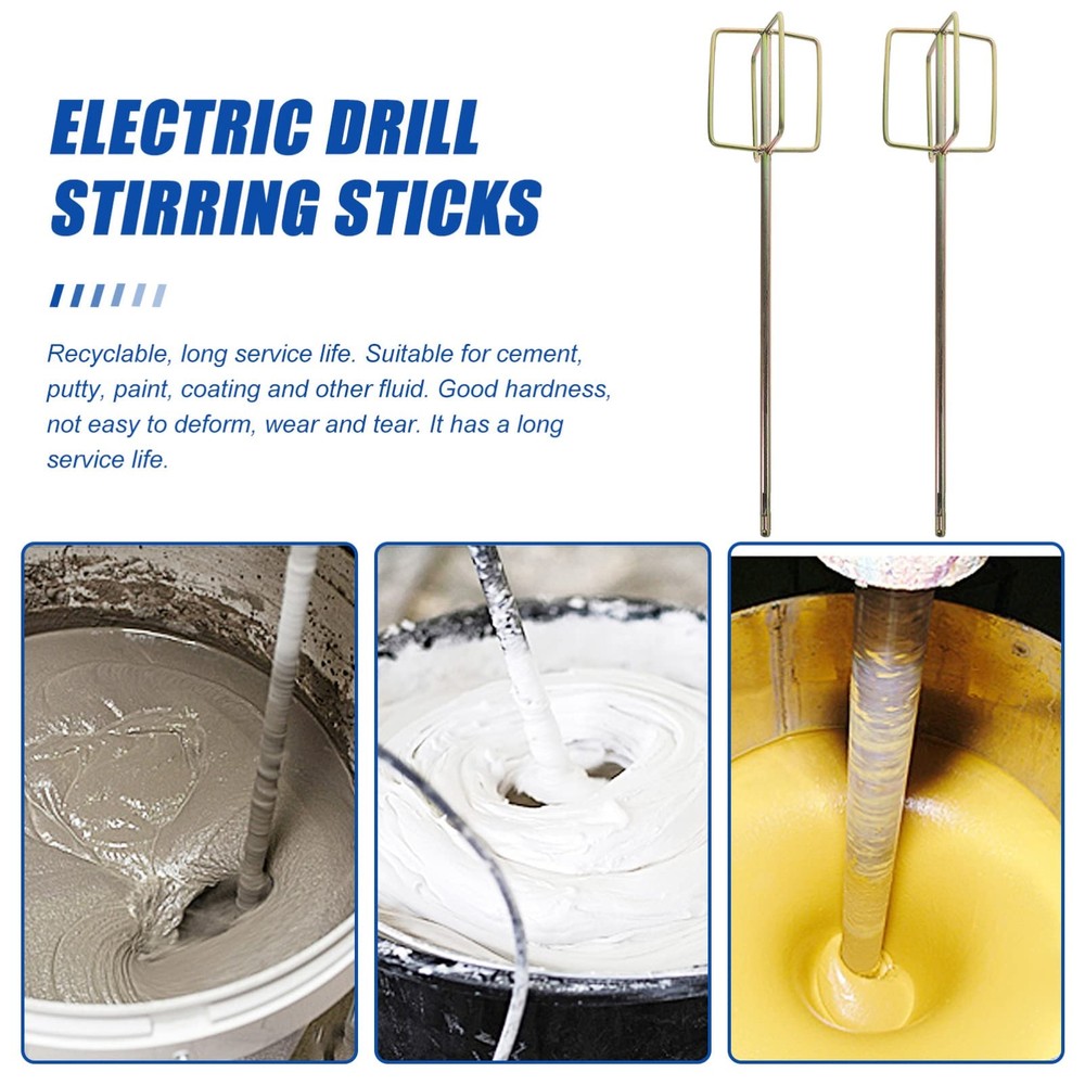 Angoily 2 pcs Heavy Plaster Easy Paddle Accessories Tools Professional Drill ...