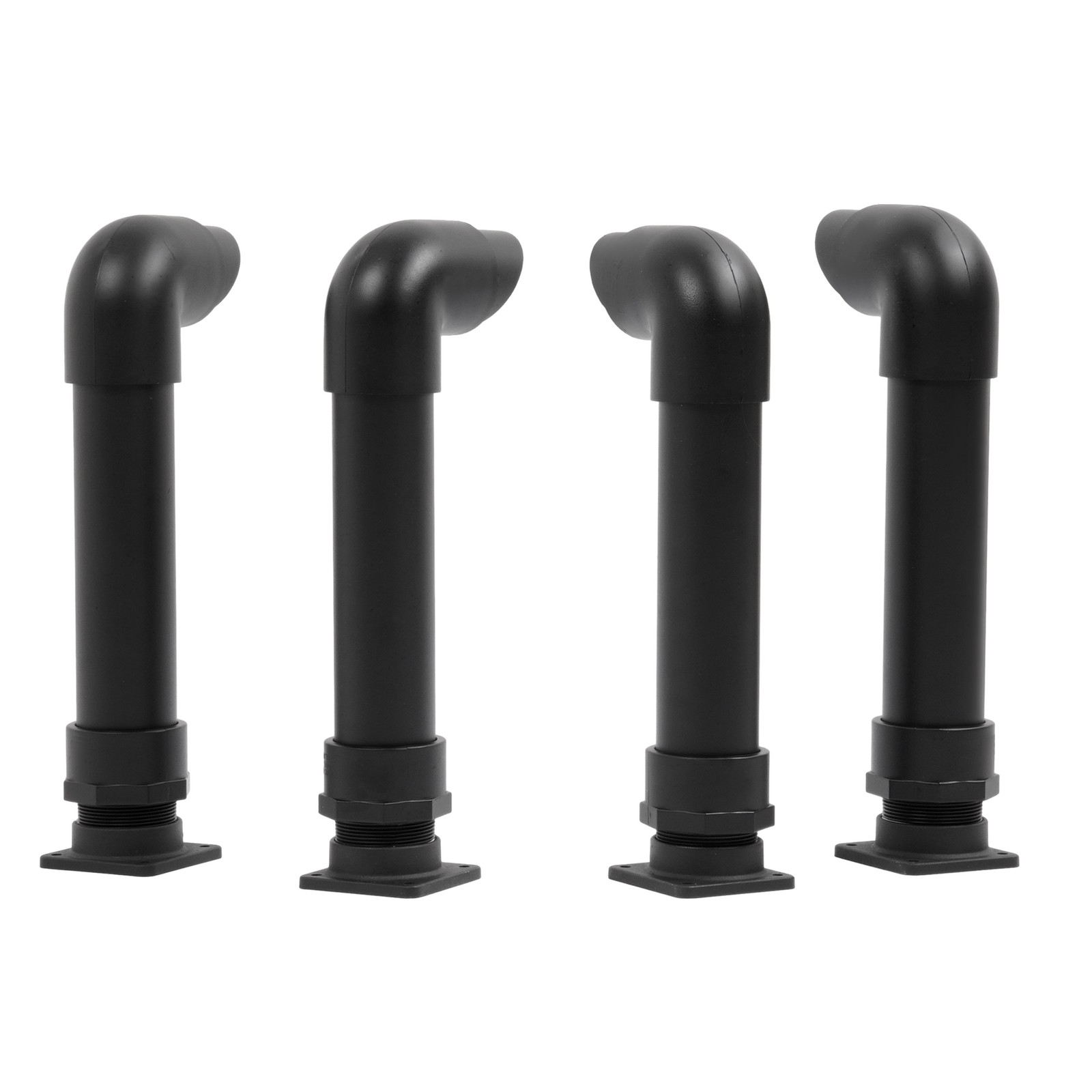 (4) Black Snorkel Kits For Polaris Sportsman 400 500 600 700 800 1994-2014