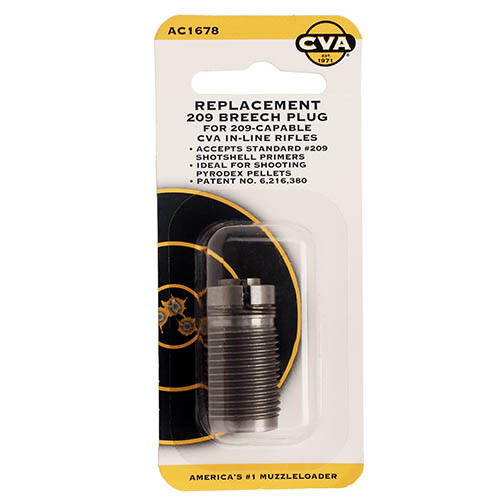 CVA Replacement Breech Plug 209 Inline Shotgun Primer mfg AC1678