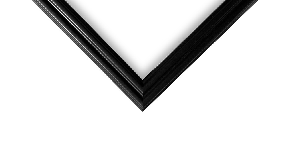 US ART Frames 0.75" Black Solid Poplar Wood Picture Poster Frames S-B