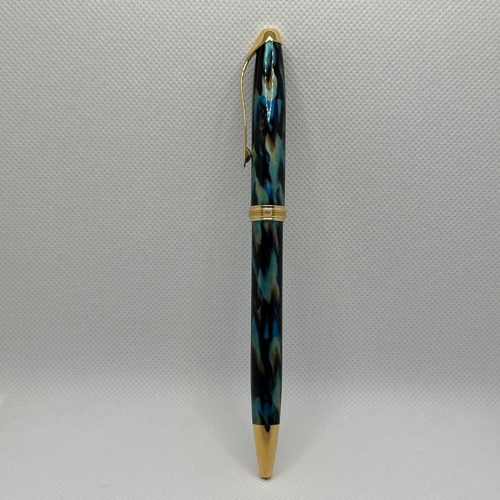 cross pinnacle peacock blue ballpoint pen