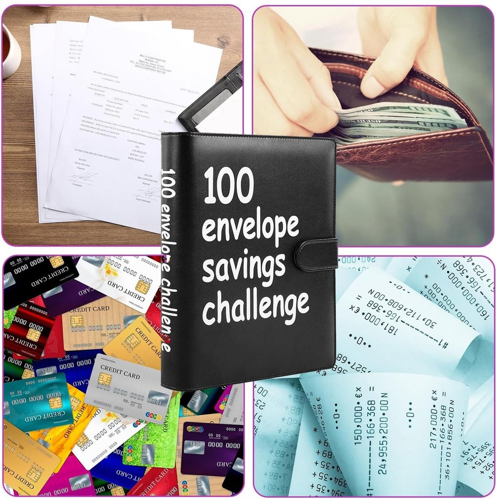 100 Envelopes Money Saving Challenge, 100 Envelope Challenge Binder, Easy and...
