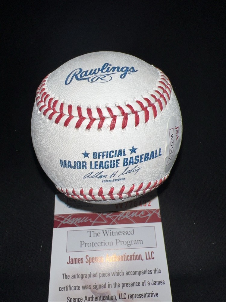 TIPPY MARTINEZ AUTOGRAPHED MLB BASEBALL Baltimore Orioles JSA