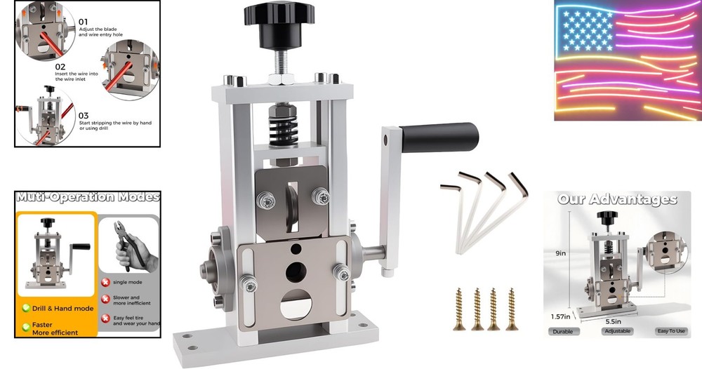 Esokoya Wire Stripper Machine, Copper Wire Strippring Machine With Drill-Powe...