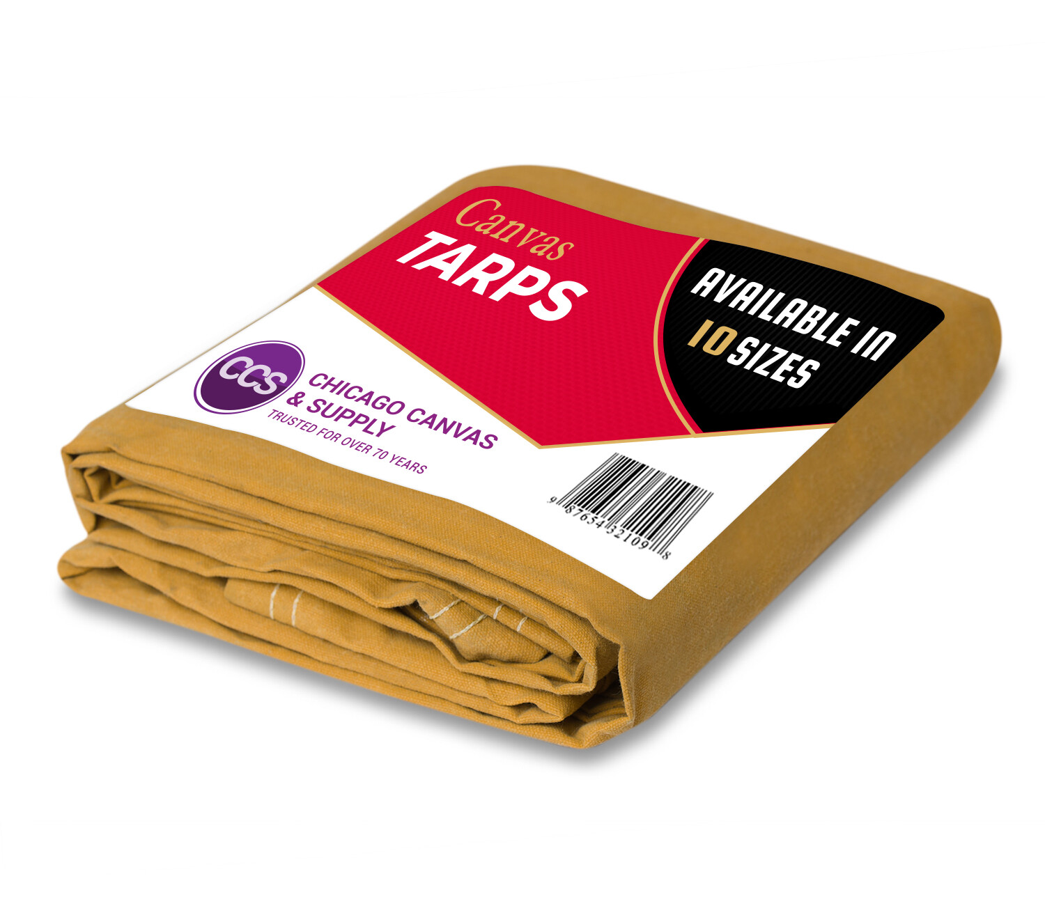 Heavy Duty Canvas Tarp - 100% Cotton Canvas - Water and Mildew Resistant